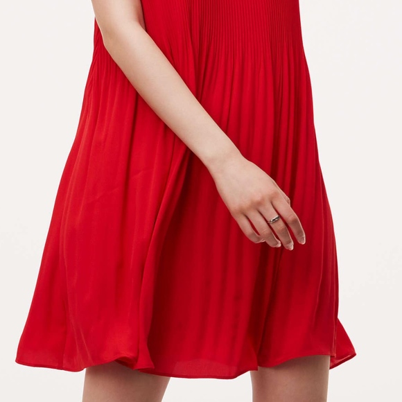 Loft Pleated Swing Dress. XXSP. - Picture 5 of 8